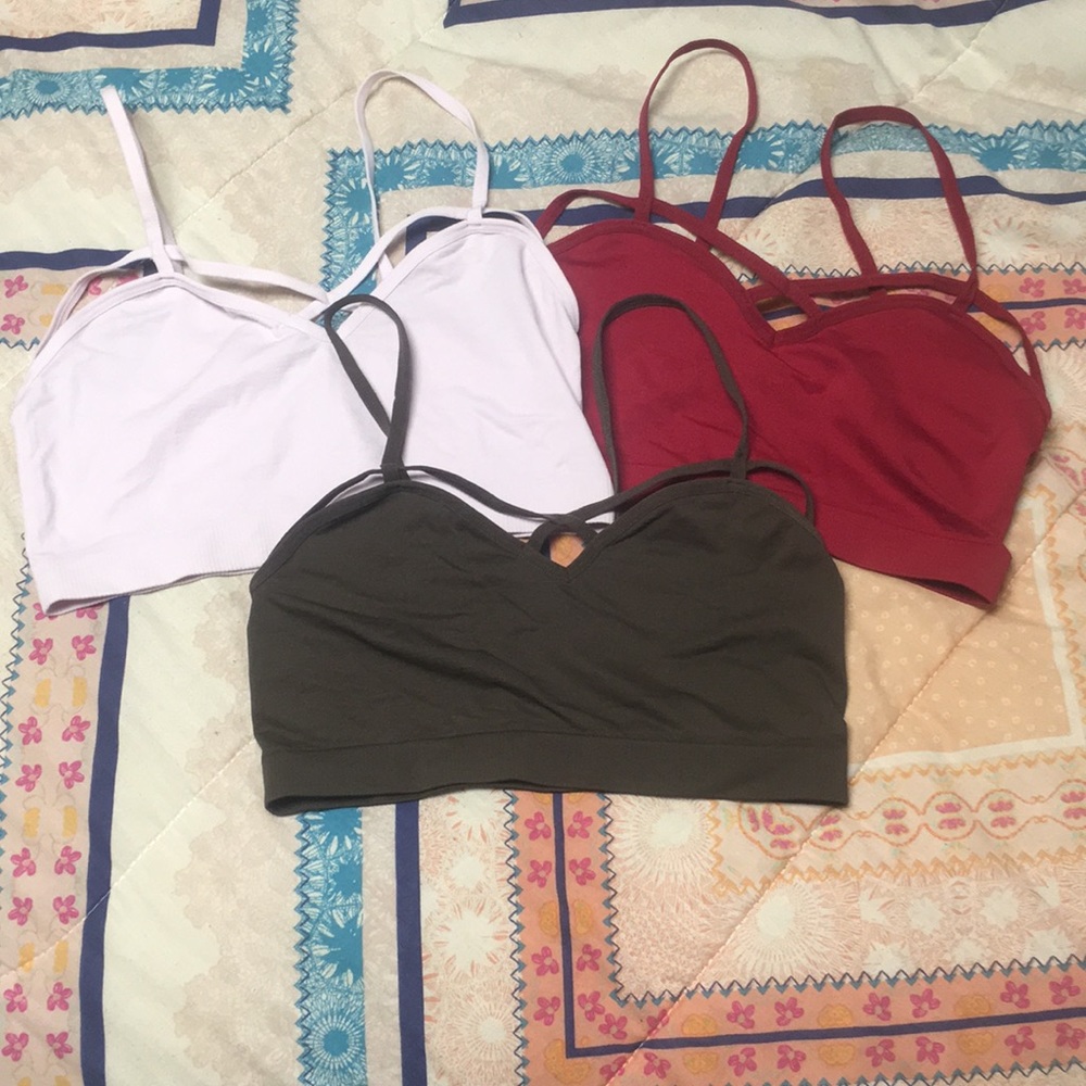 Bundle of 3 bralettes